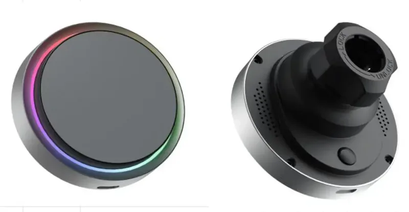 AC01 magnetic 360° rotating wireless charging car mount holding a phone