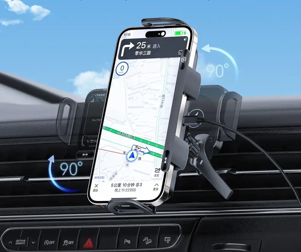 X01 Wireless Car Holder: Ready for iPhone Duo, Mate XT 2, 18 Fold & Z Fold8